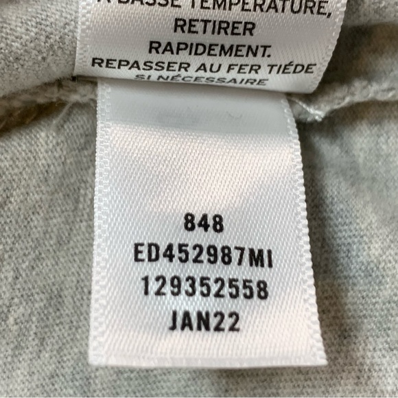 Open Edit Boxy Crop Organic Cotton T Shirt in Heather Grey - Picture 12 of 12